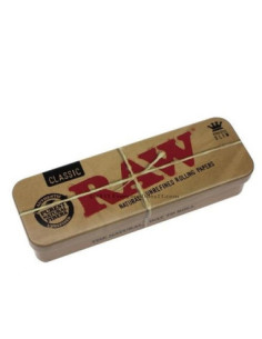CAJITA METALICA RAW PARA PREENROLADOS KING SIZE 1 UDS