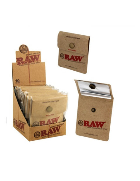 CENICERO DE BOLSILLO PORTATIL RAW 10 UDS