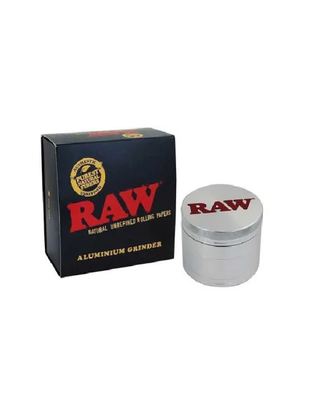 GRINDER RAW SILVER DE 4 PARTES EN CAJITA 1 UDS
