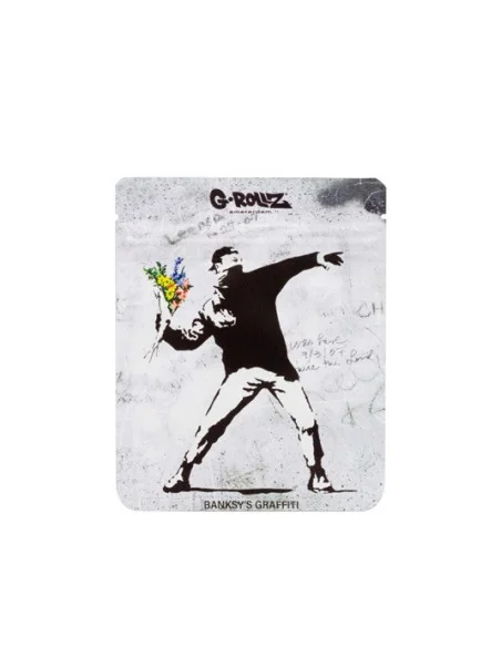 BOLSITAS HERMETICAS ANTIOLOR G-ROLLZ BANKSY FLOWER 100X125 MM 8 UDS BG4040H