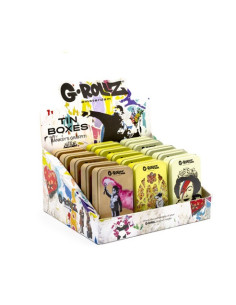 DISPLAY CAJITAS METALICAS MEDIANAS G-ROLLZ BANKSY 15 UDS...