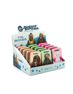DISPLAY CAJITAS METALICAS MEDIANAS G-ROLLZ PETS 15 UDS...