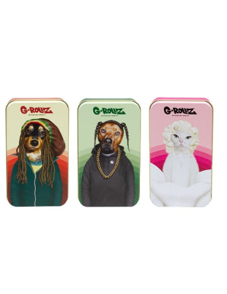 DISPLAY CAJITAS METALICAS MEDIANAS G-ROLLZ PETS 15 UDS PR3351-DIS1