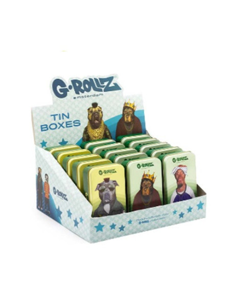 DISPLAY CAJITAS METALICAS MEDIANAS G-ROLLZ PETS 15 UDS PR3351-DIS4