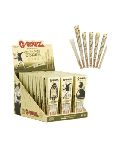 CONOS G-ROLLZ 1 1/4 ORGANIC HEMP 6 X 24 UDS...