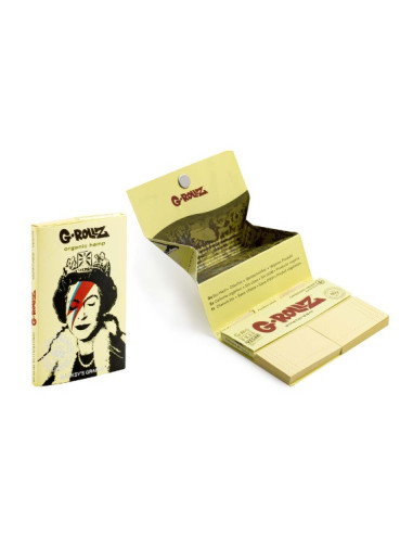 PAPELILLOS G-ROLLZ 1 1/4 + TIPS + TRAY BANKSY...