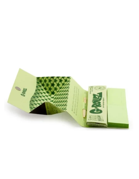 PAPELILLOS G-ROLLZ KING SIZE + TIPS + TRAY REGGAE RAP ORGANIC GREEN HEMP 16 UDS PR73A