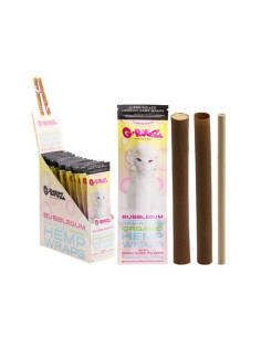 G-ROLLZ PRE-ROLLED HEMP WRAPS X 2 BUBBLEGUM 15 UDS PR1520B
