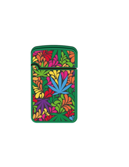 ENCENDEDOR ZENGAZ ZL12 JET FLAME DISENO WEED 12 UDS