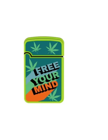 ENCENDEDOR ZENGAZ ZL12 JET FLAME DISENO WEED 12...