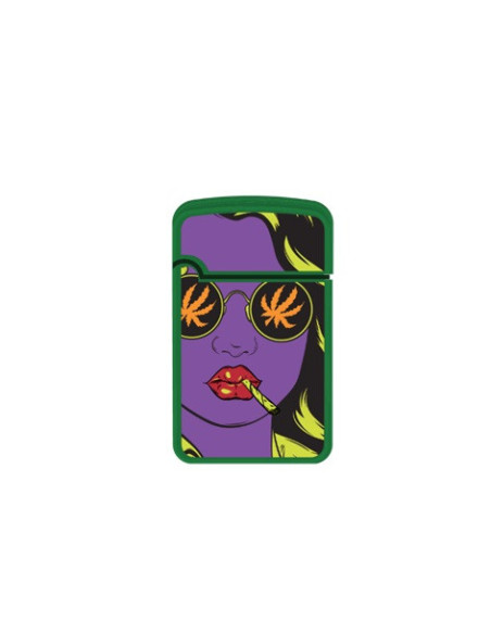 ENCENDEDOR ZENGAZ ZL12 JET FLAME DISENO LEAVES 12 UDS