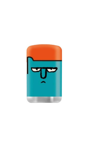 ENCENDEDOR ZENGAZ ZL03 JET FLAME DISENO FACES 12 UDS