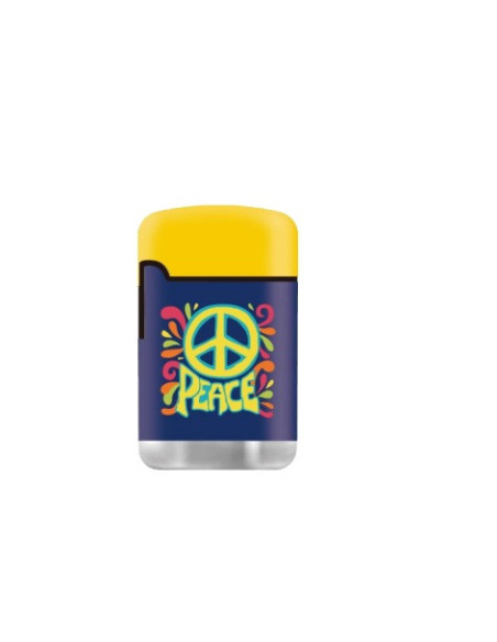 ENCENDEDOR ZENGAZ ZL03 JET FLAME DISENO HIPPIE 12 UDS