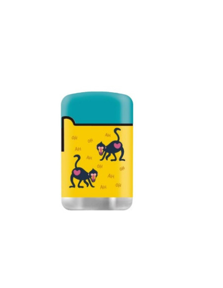 ENCENDEDOR ZENGAZ ZL03 JET FLAME DISENO MONKEY 12 UDS