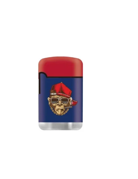 ENCENDEDOR ZENGAZ ZL03 JET FLAME DISENO MONKEY 12 UDS