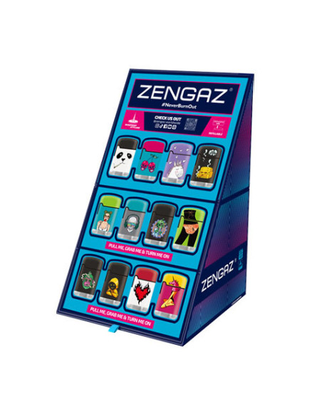 ENCENDEDOR ZENGAZ ZL03 DISPLAY SURTIDO 48 UDS