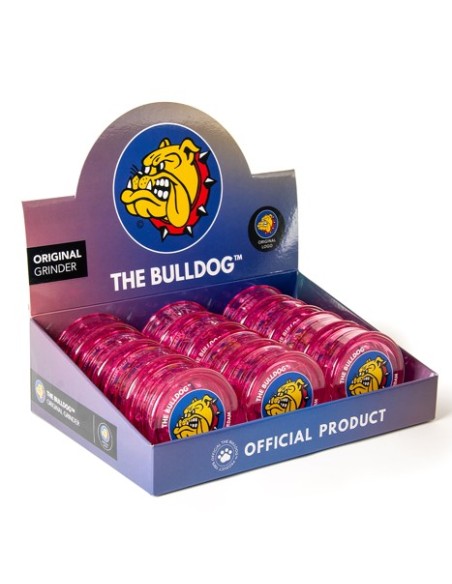 DISPLAY GRINDER THE BULLDOG PLASTICO PINK 12 UDS