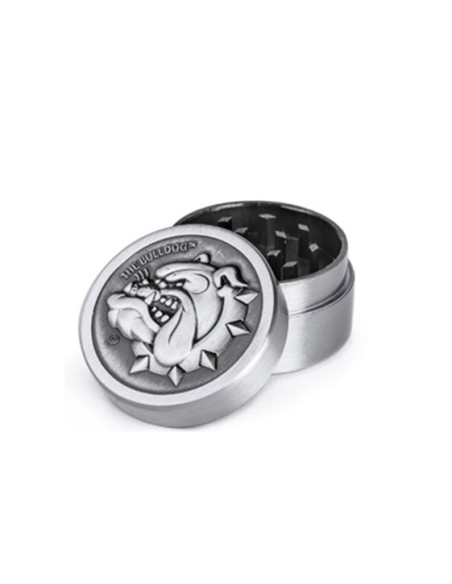 GRINDER THE BULLDOG METÁLICO SILVER 2 PARTES 1 UDS