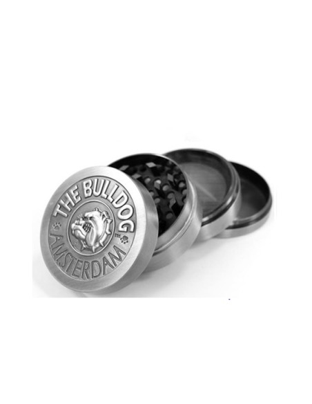 GRINDER THE BULLDOG METALICO SILVER 4 PARTES 1 UDS