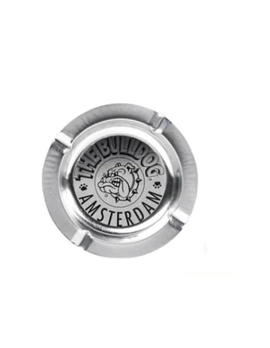 CENICERO THE BULLDOG METALICO PLATEADO 1 UDS