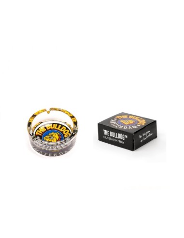 CENICERO THE BULLDOG DE VIDRIO COLOR 1UDS