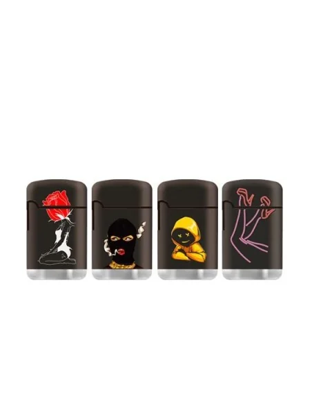 ENCENDEDOR ZENGAZ ZL 3 JET FLAME DISEÑO BLACK 12 UDS