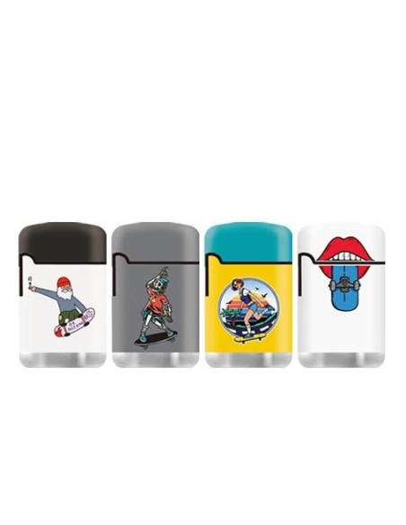 ENCENDEDOR ZENGAZ ZL 3 JET FLAME DISEÑO SKATER 12 UDS
