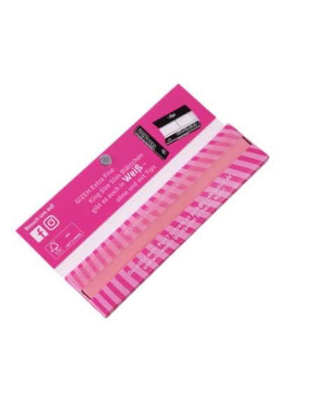 PAPELILLOS GIZEH PINK KING SIZE 50 UDS