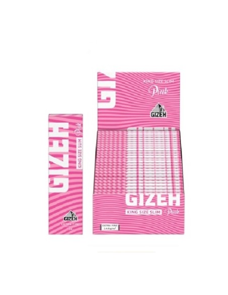 PAPELILLOS GIZEH PINK KING SIZE 50 UDS