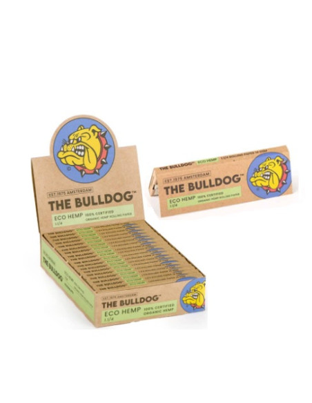PAPELILLOS THE BULLDOG ECO HEMP CAÑAMO ORGANICO 1 1/4 18 UDS