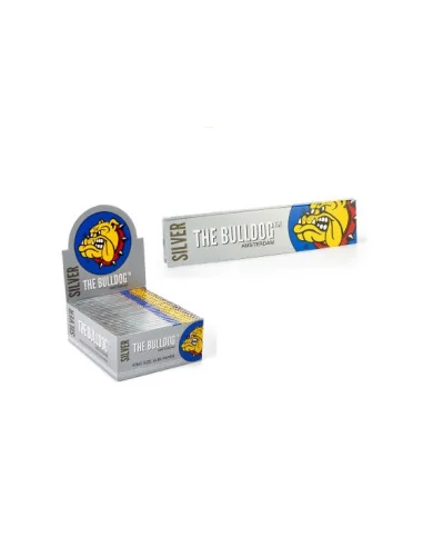 PAPELILLOS THE BULLDOG KING SIZE SLIM SILVER...