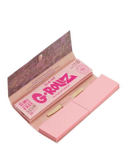 PAPELILLO G-ROLLZ KING SIZE + TIPS BANKSY CONEJO PINK 24 UDS BG35G