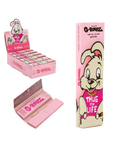 PAPELILLO G-ROLLZ KING SIZE + TIPS BANKSY CONEJO PINK 24...