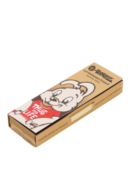 PAPELILLO G-ROLLZ UNBLEACH EXTRA THIN 1 1/4 + TIPS BANKSY 24 UDS BG350G