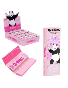 PAPELILLO G-ROLLZ PANDA PINK 1 1/4 + TIPS BANKSY 24 UDS...