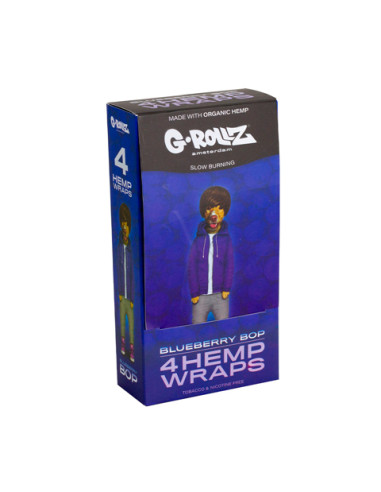 G-ROLLZ HEMPS WRAPS X4 BLUEBERRY 15 UDS PR1516F