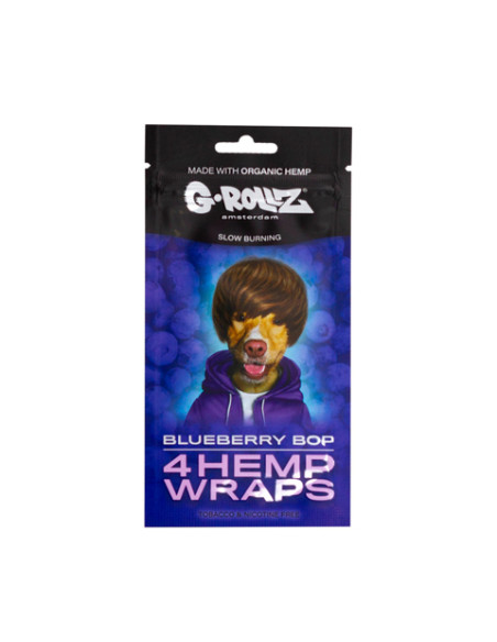 G-ROLLZ HEMPS WRAPS X4 BLUEBERRY 15 UDS PR1516F