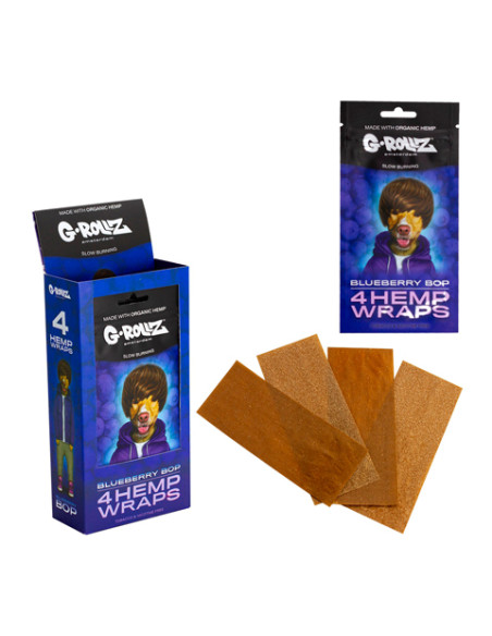 G-ROLLZ HEMPS WRAPS X4 BLUEBERRY 15 UDS PR1516F