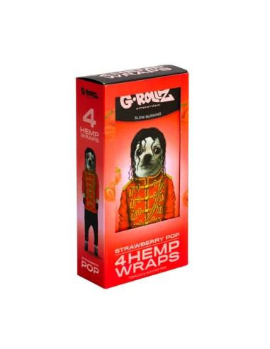 G-ROLLZ HEMPS WRAPS X4 STRAWBERRY 15 UDS PR1516A