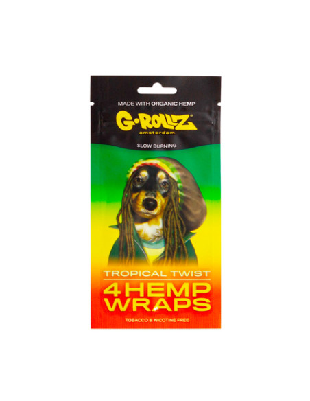 G-ROLLZ HEMPS WRAPS X4 MANGO CAJA 15 UDS PR1516C