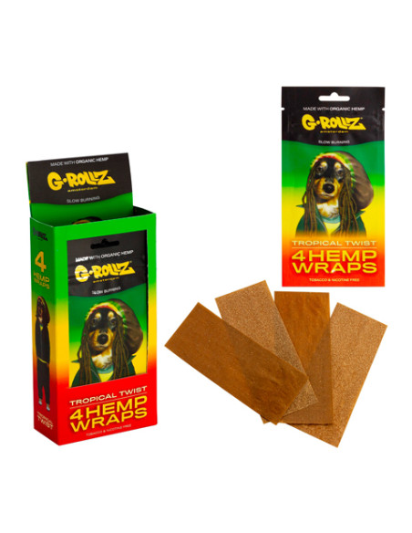 G-ROLLZ HEMPS WRAPS X4 MANGO CAJA 15 UDS PR1516C