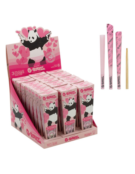 CONOS G-ROLLZ KING SIZE PANDA PINK 24X3 UDS BG1156KB