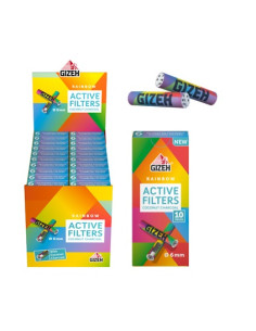 ACTIVE GIZEH FILTER  RAINBOW 20 UDS DE 10 FILTROS