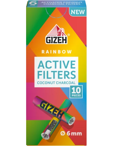 ACTIVE GIZEH FILTER RAINBOW 20 UDS DE 10 FILTROS