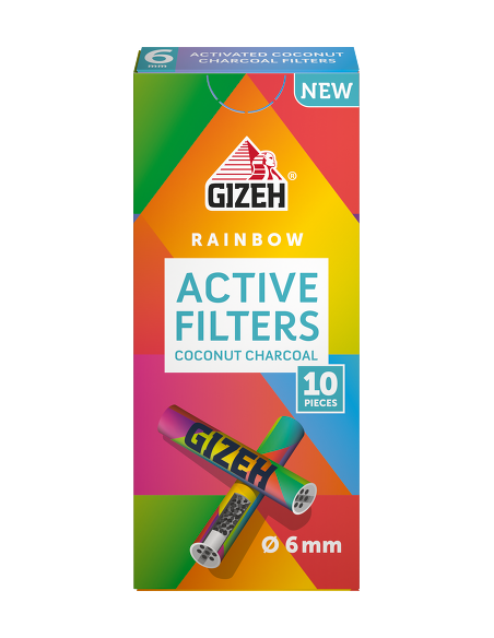 ACTIVE GIZEH FILTER  RAINBOW 20 UDS DE 10 FILTROS