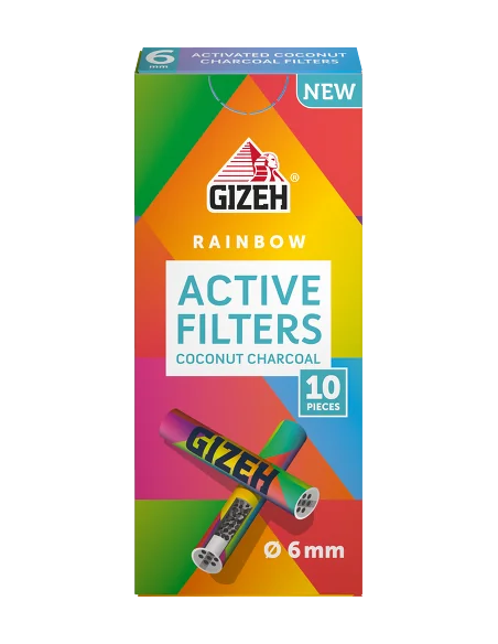 ACTIVE GIZEH FILTER RAINBOW 20 UDS DE 10 FILTROS
