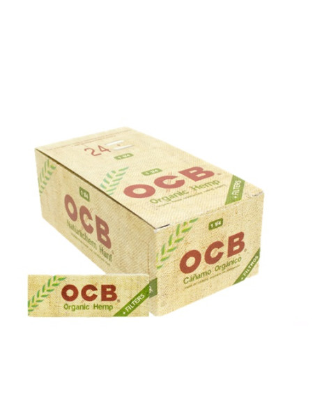 PAPELILLOS OCB ORGANICO 1 1/4 + TIPS 24 UDS