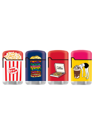 ENCENDEDOR ZENGAZ ZL03 JET FLAME FOODIE 12 UDS