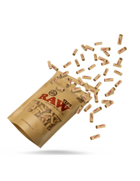 TIPS RAW PREENROLADOS BOLSA 200 UDS