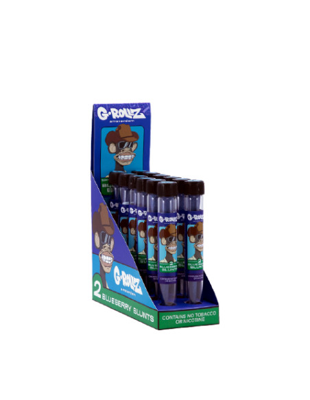 G-ROLLZ TUBO DE VIDRIO CONO BLUNT X2 BLUEBERRY MONO 12 UDS